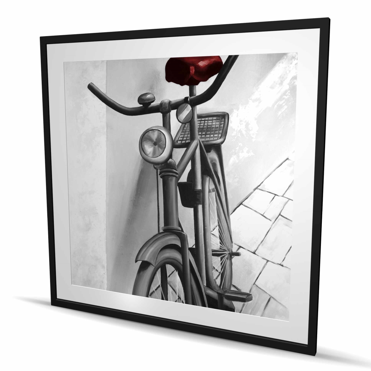 C1FM4848AU72B4 48 x 48 in. Abandoned Bicycle - Office Transportation Framed Print Decor