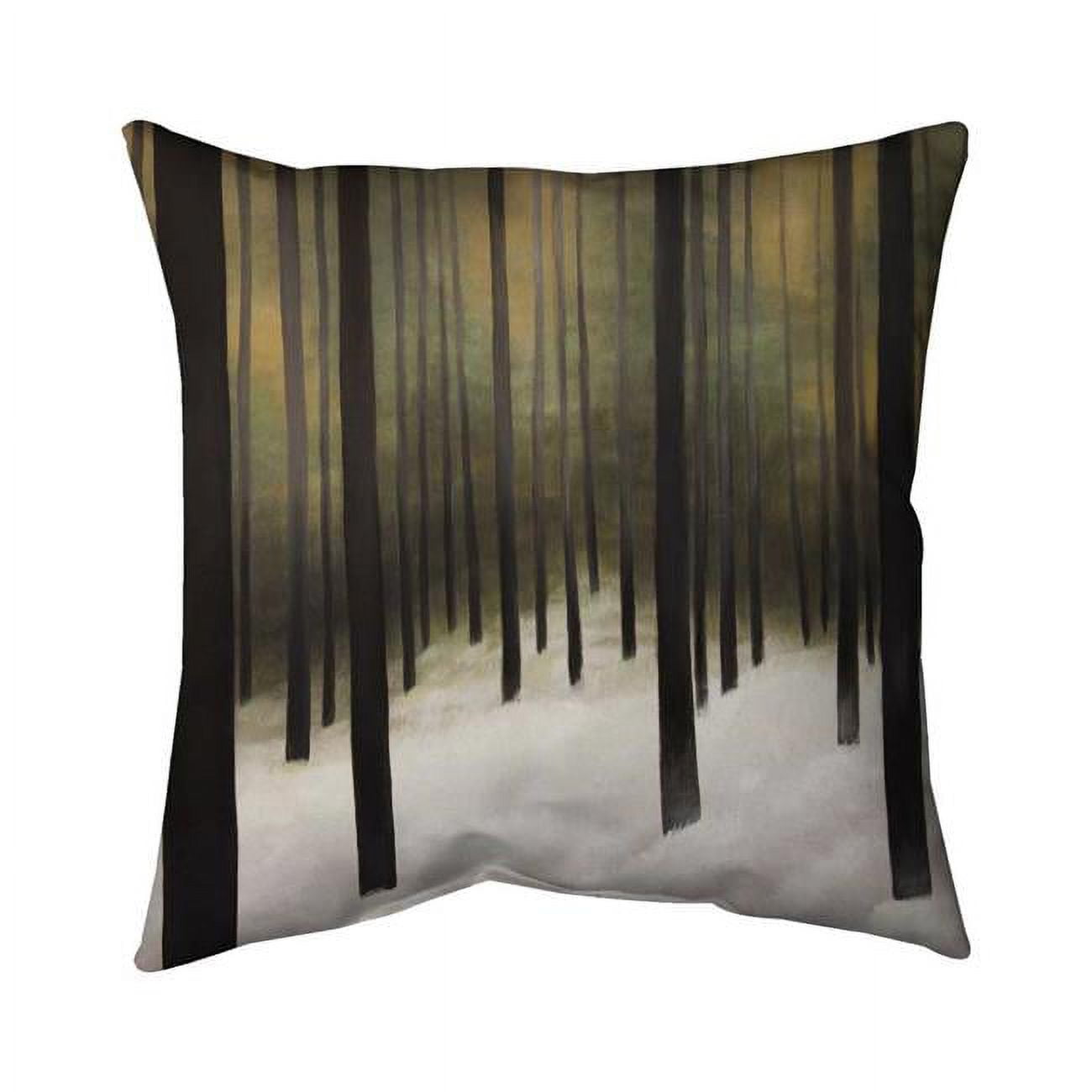 18 x 18 in. Silent Forest-Double Sided Print Outdoor Pillow Cover