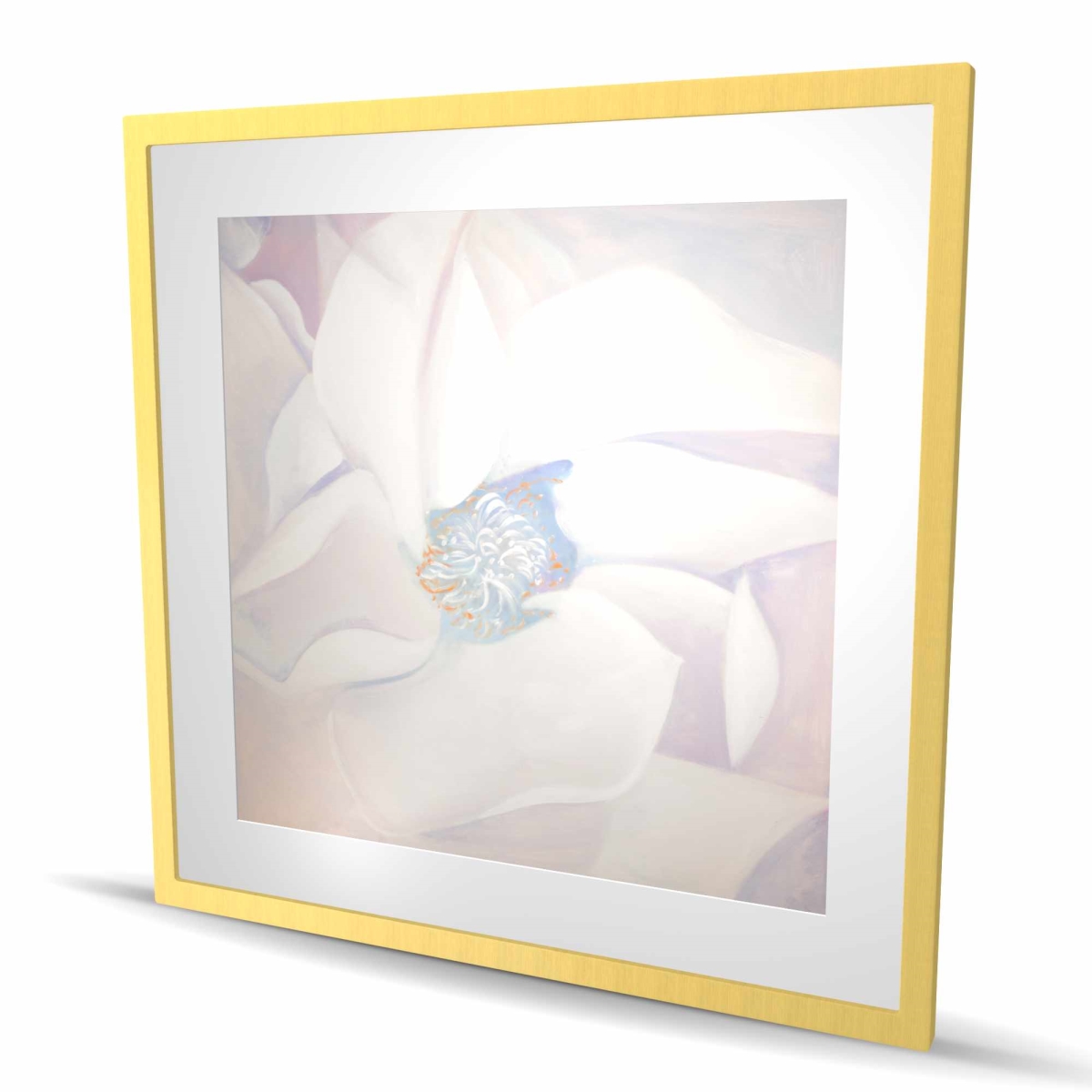 C1FM3636PC61DR 36 x 36 in. Delicacy - Bathroom Romantic Framed Matted Print for Decor
