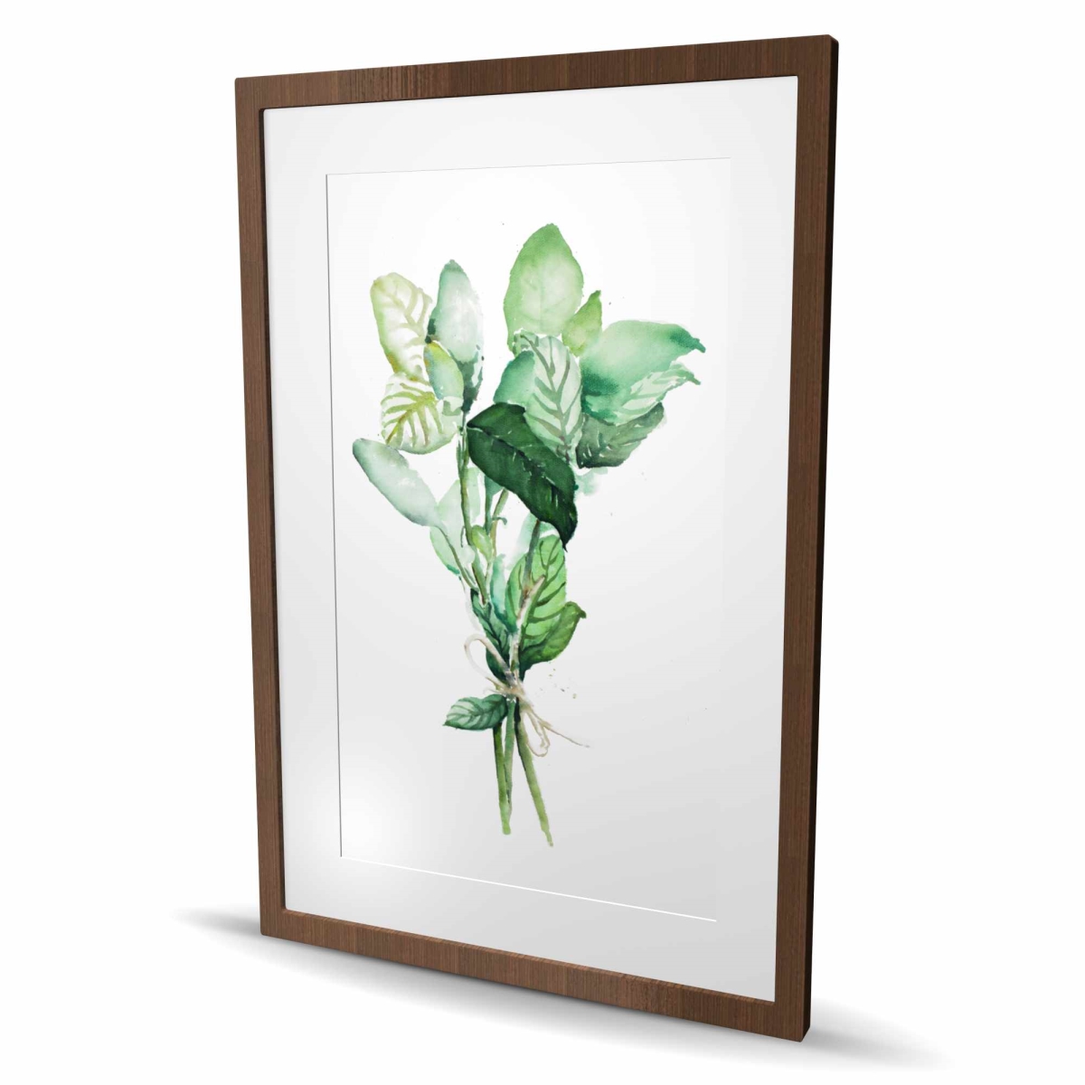 C1FM243628HQ3J 24 x 36 in. Tied Up Basil Leaves Bundle - Kitchen Gastronomy Wall Art