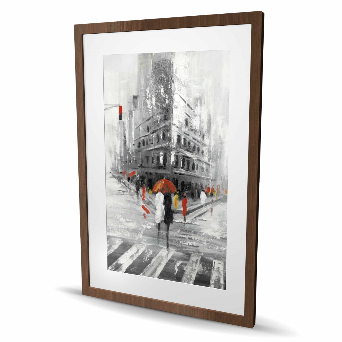 C1FM2436VEC7U2 24 x 36 in. Grayish Flatiron Building Print - Contemporary Framed Decor