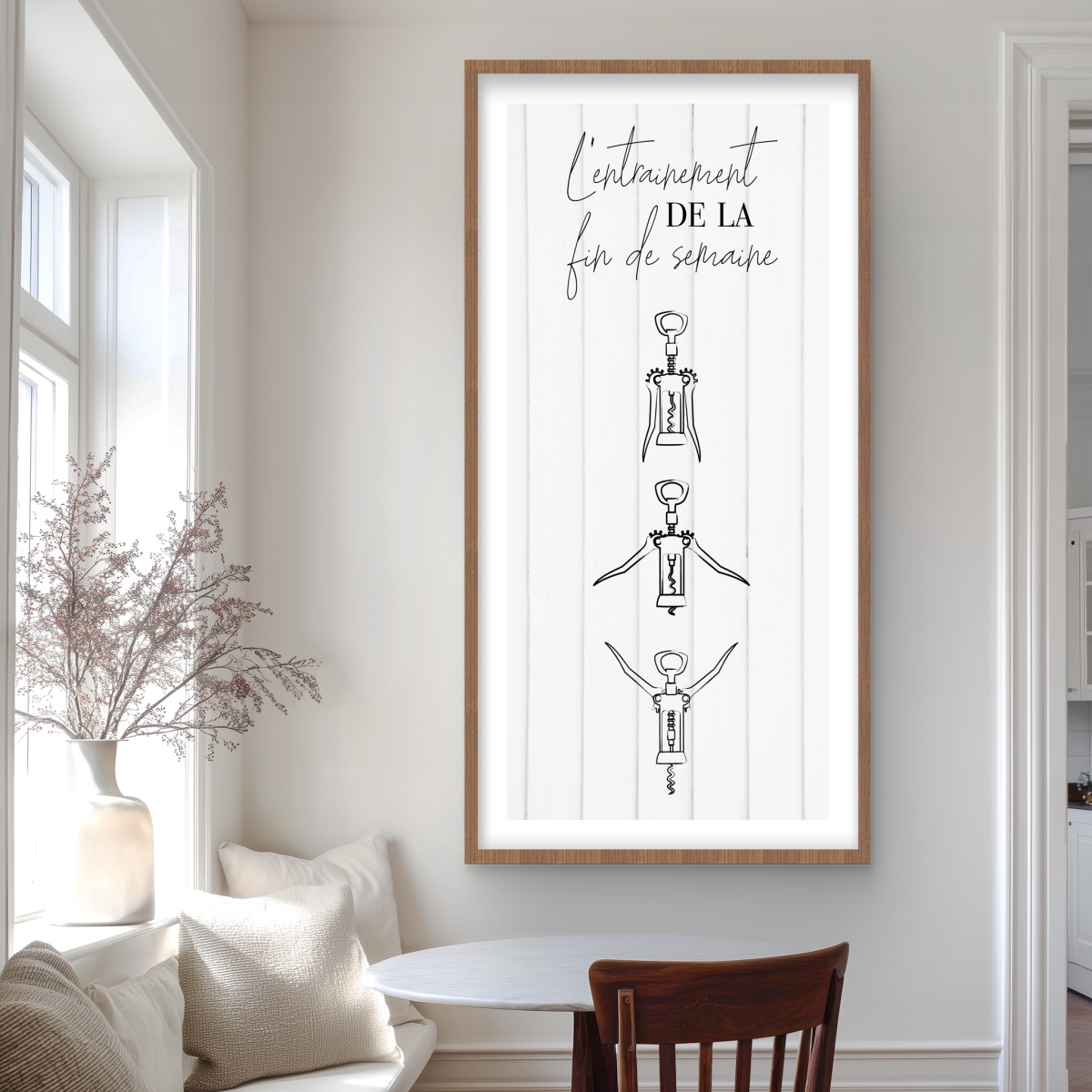 C1FM2448B2NJXO 24 x 48 in. L-Entrainement De La Fin De Semaine - Black & White Print