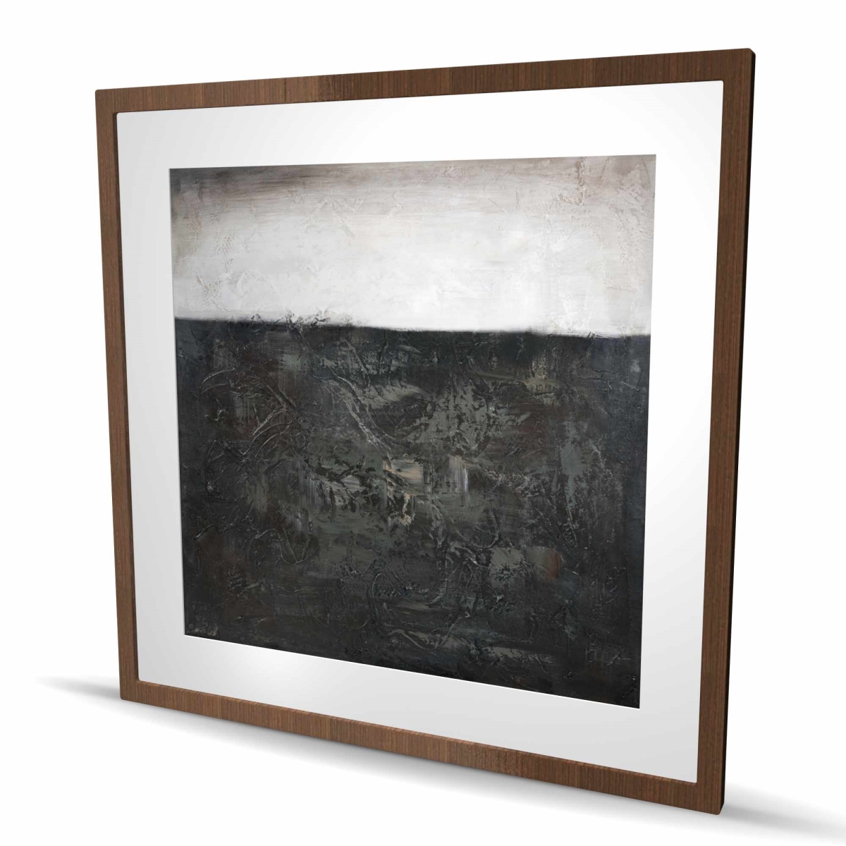 C1FM36360M4N6I 36 x 36 in. Abstract Texture - Shapes Abstract Framed Matted Print Decor