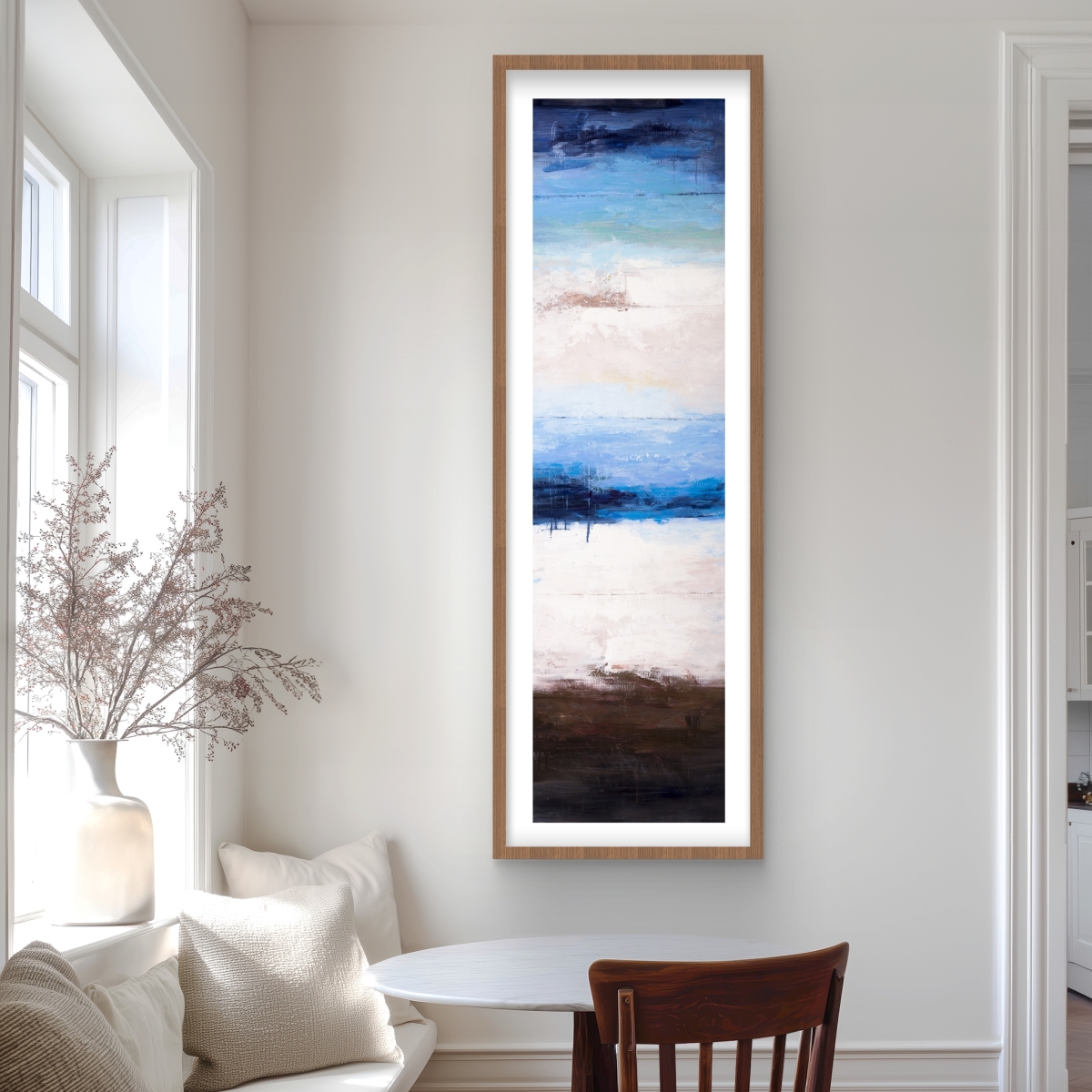 C1FM206075NP1X 20 x 60 in. Colors of the Beach - Framed Matted Print for Home Decor