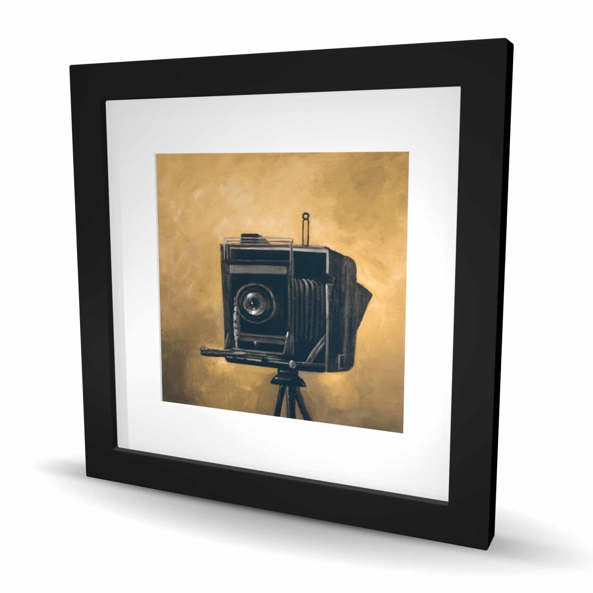 C1FM16167KIFTY 16 x 16 in. Vintage Camera Still Life Framed Print for Home Decor