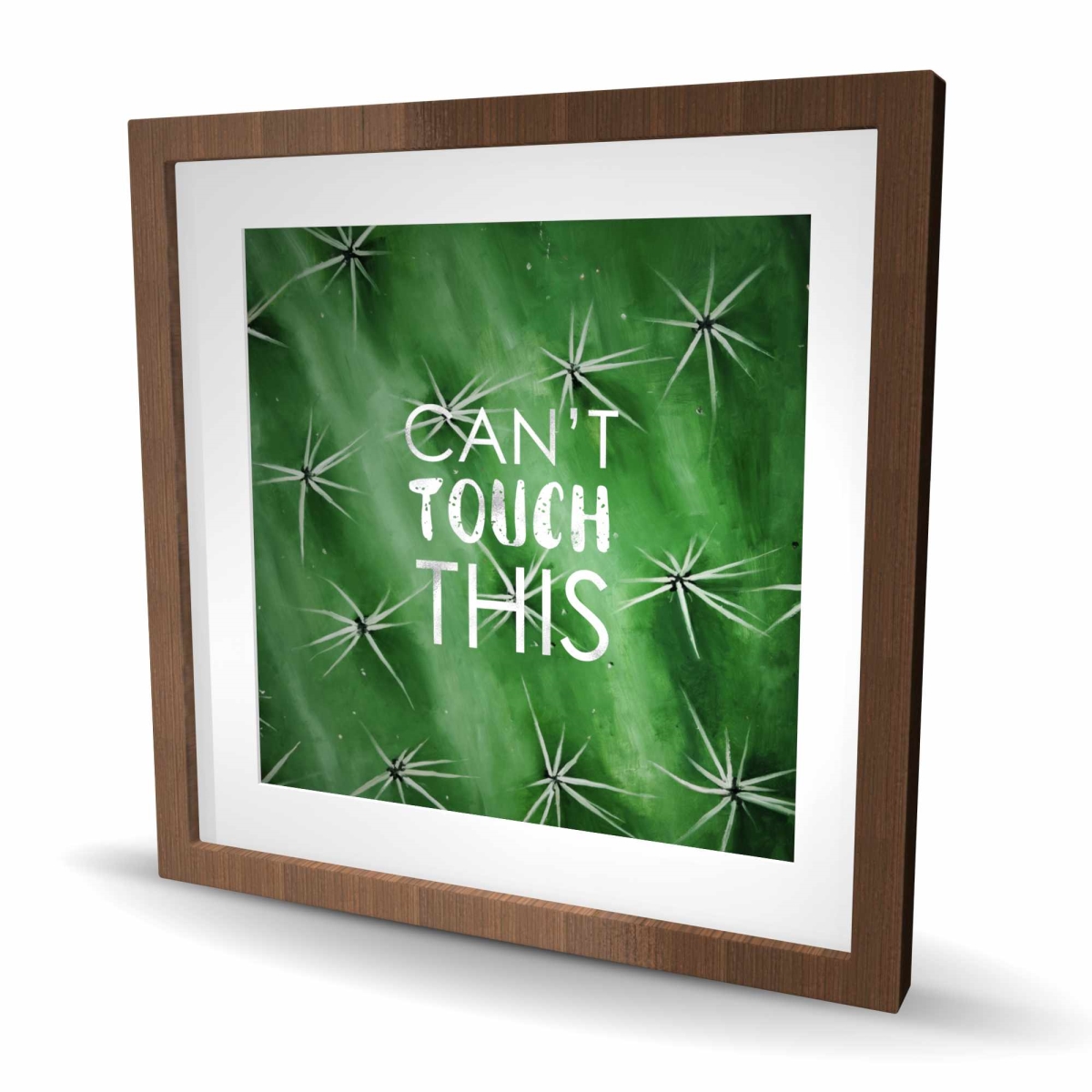 C1FM24243GOFAV 24 x 24 in. Cannot Touch This - Motivational Green Framed Matted Print