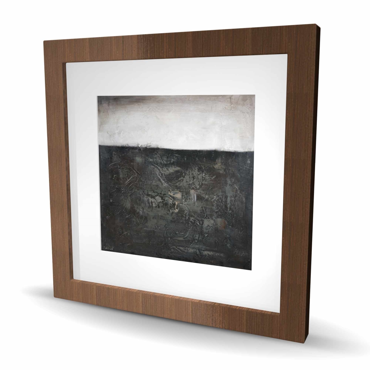 C1FM1616EUQLP8 16 x 16 in. Abstract Texture - Framed Matted Print for Home Decor
