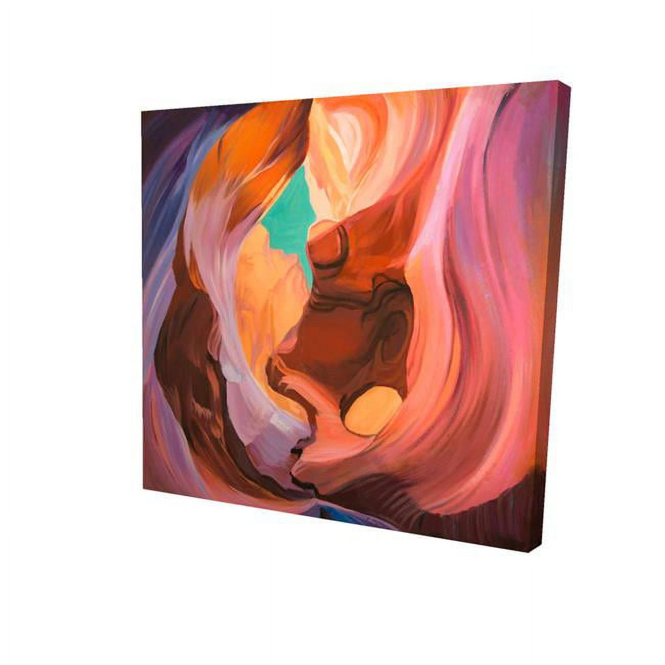 16 x 16 in. Inside View of Antelope Canyon-Print on Canvas