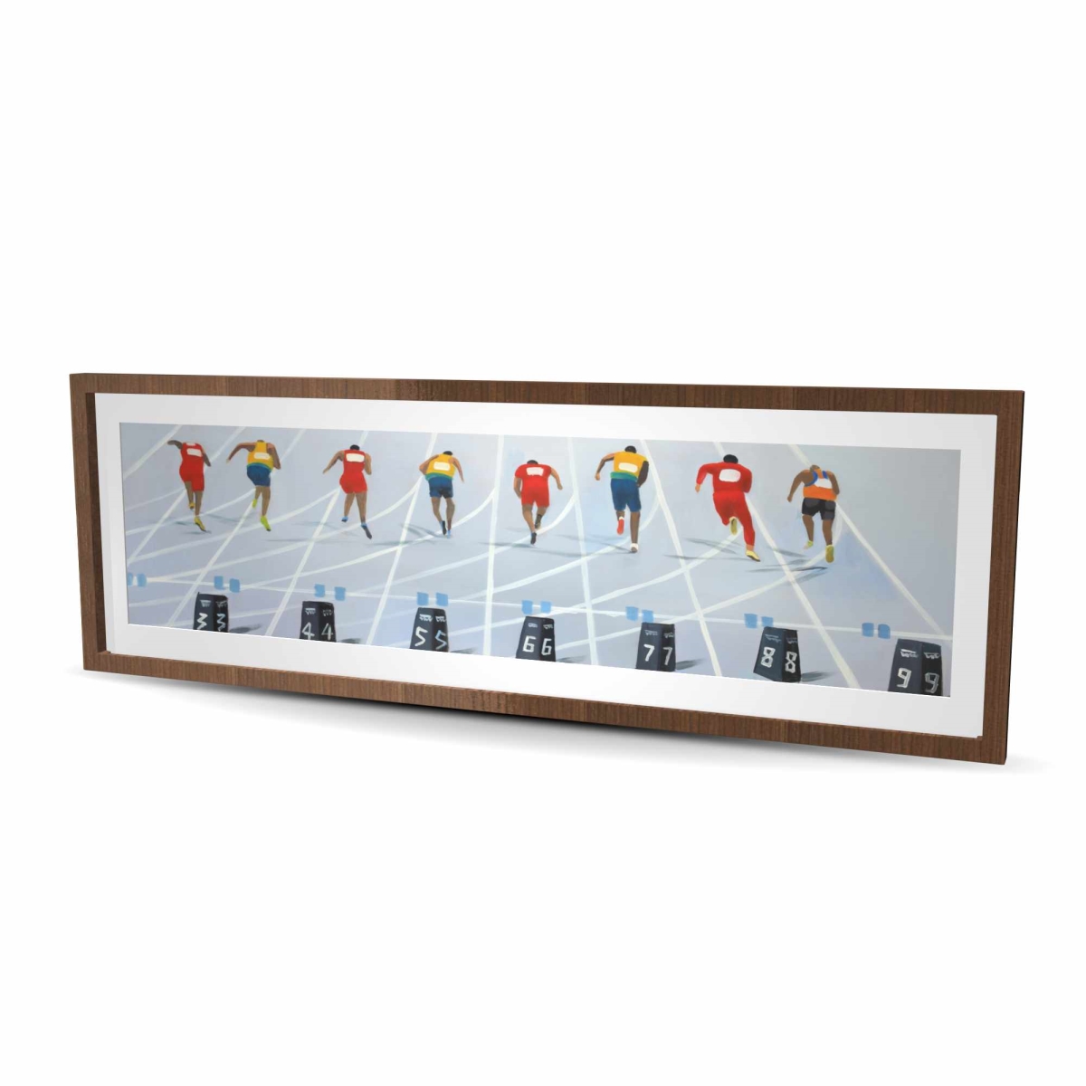 C1FM20606ZRXXD 20 x 60 in. Race of 10 Meters - Man Cave Sports Print - Home Decor