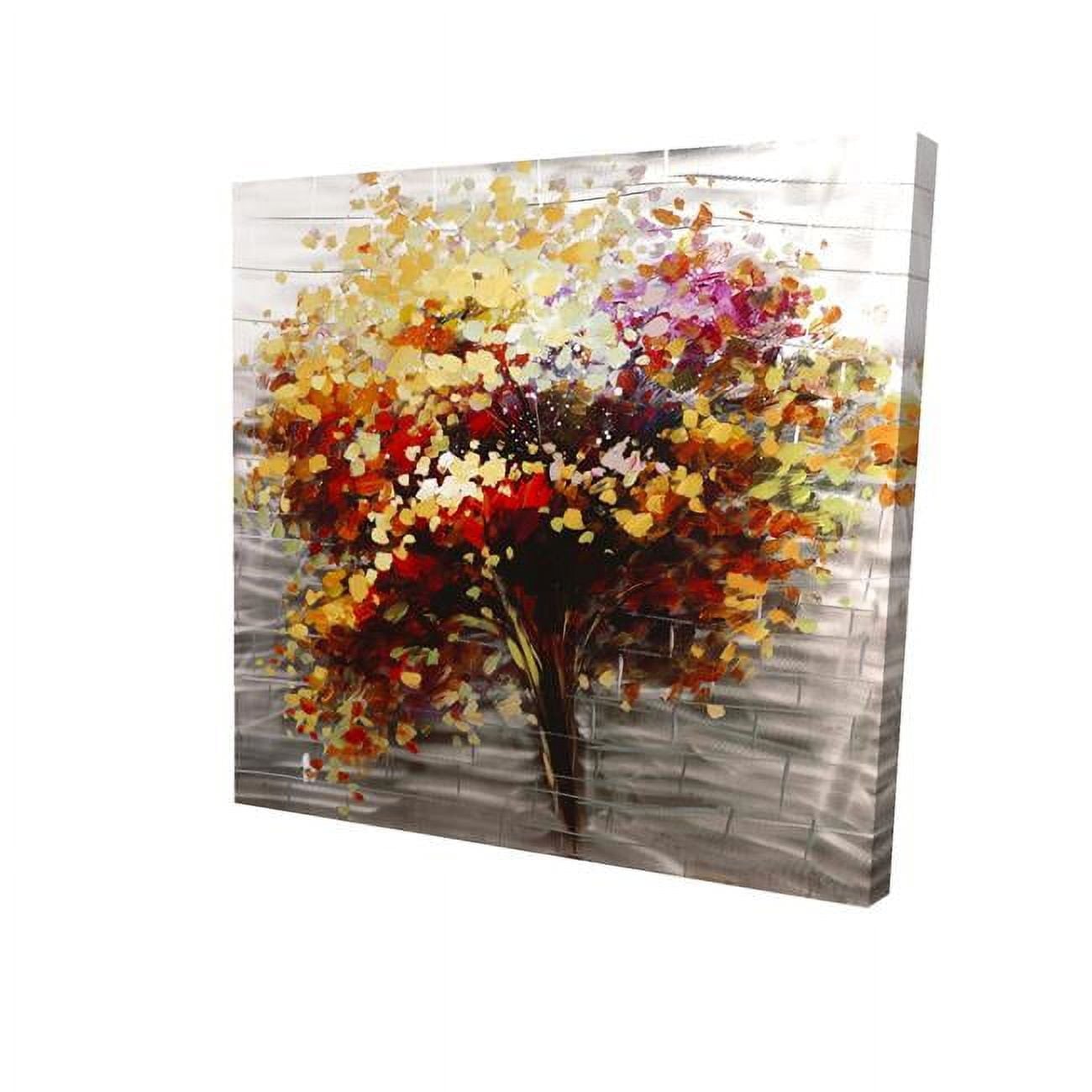 16 x 16 in. Abstract Colorful Tree-Print on Canvas
