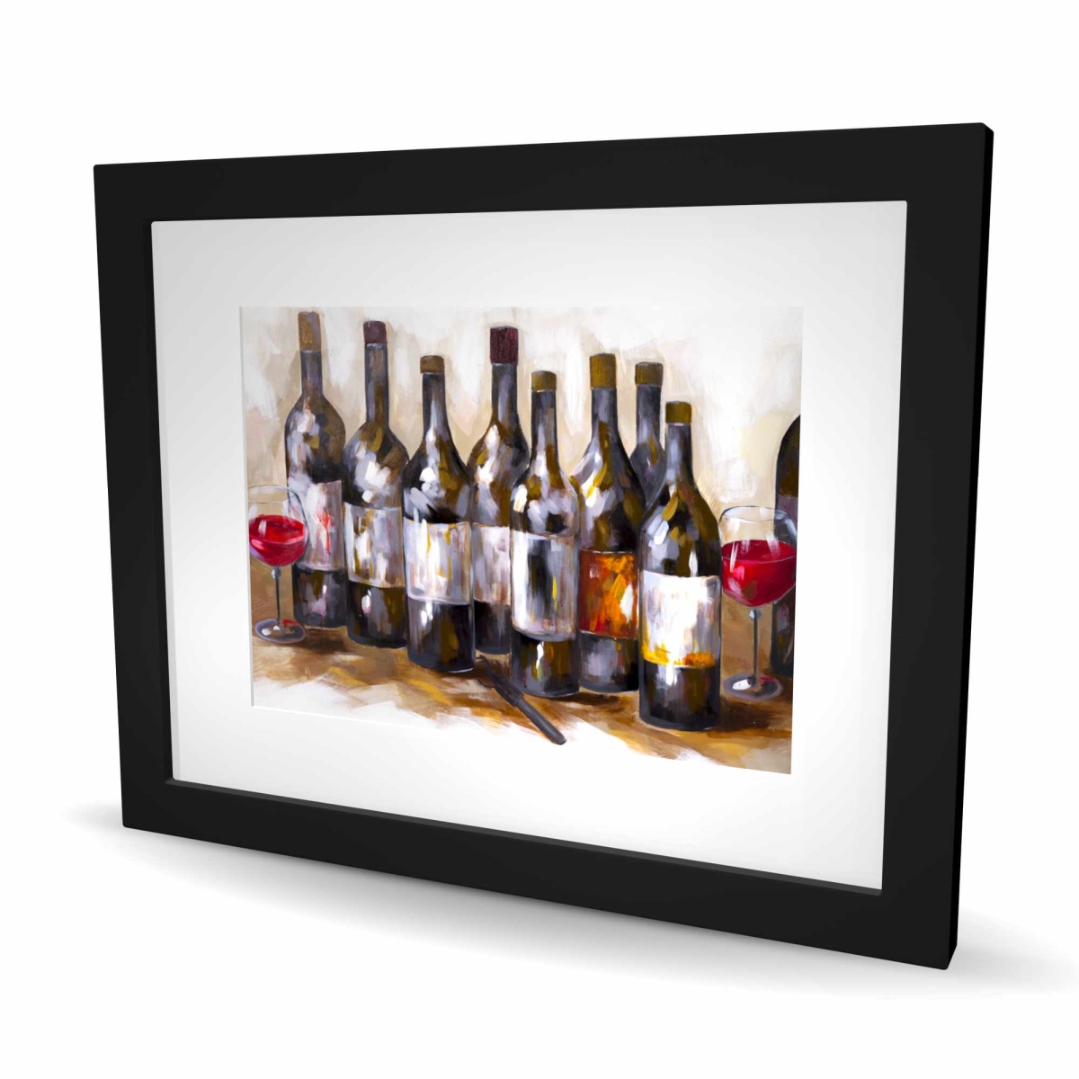 C1FM162033OLRL 16 x 20 in. Red Wine - Contemporary Still Life Framed Print for Decor