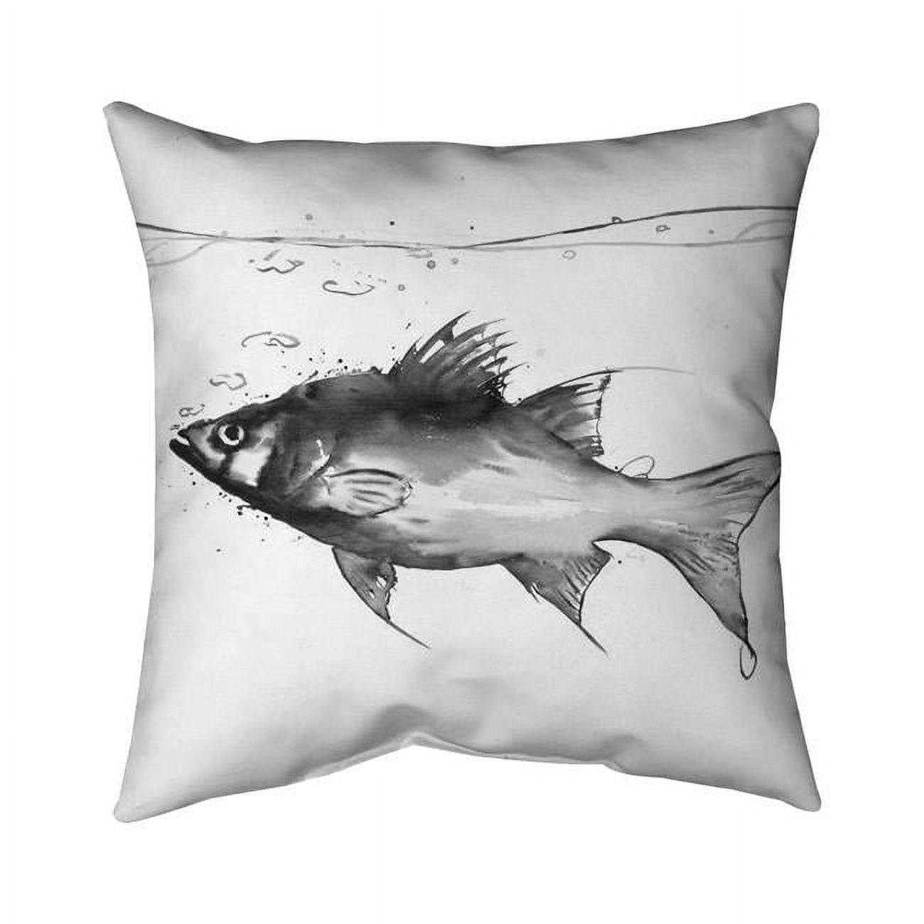 16 x 16 in. Swimming Fish-Double Sided Print Indoor Pillow Cover