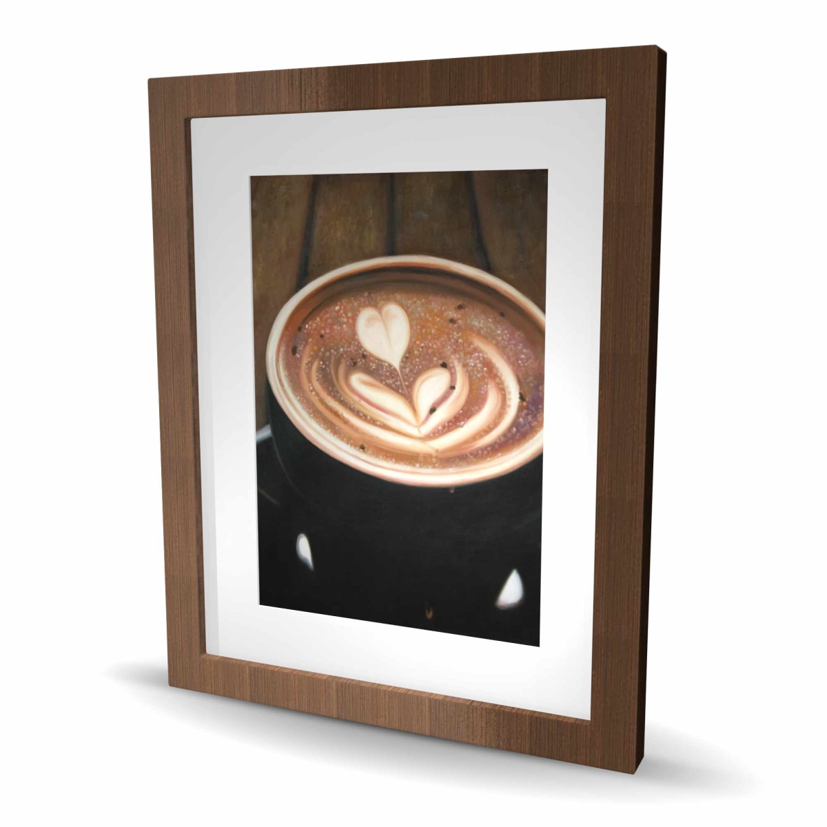 C1FM1620MC94WZ 16 x 20 in. Artistic Cappuccino - Framed Matted Print for Home Decor