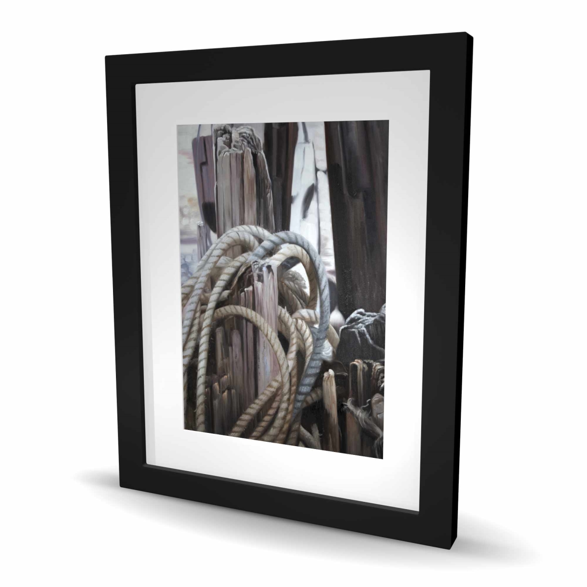 C1FM1620KRO2K1 16 x 20 in. Driftwood - Romantic Still Life Framed Print for Home Decor