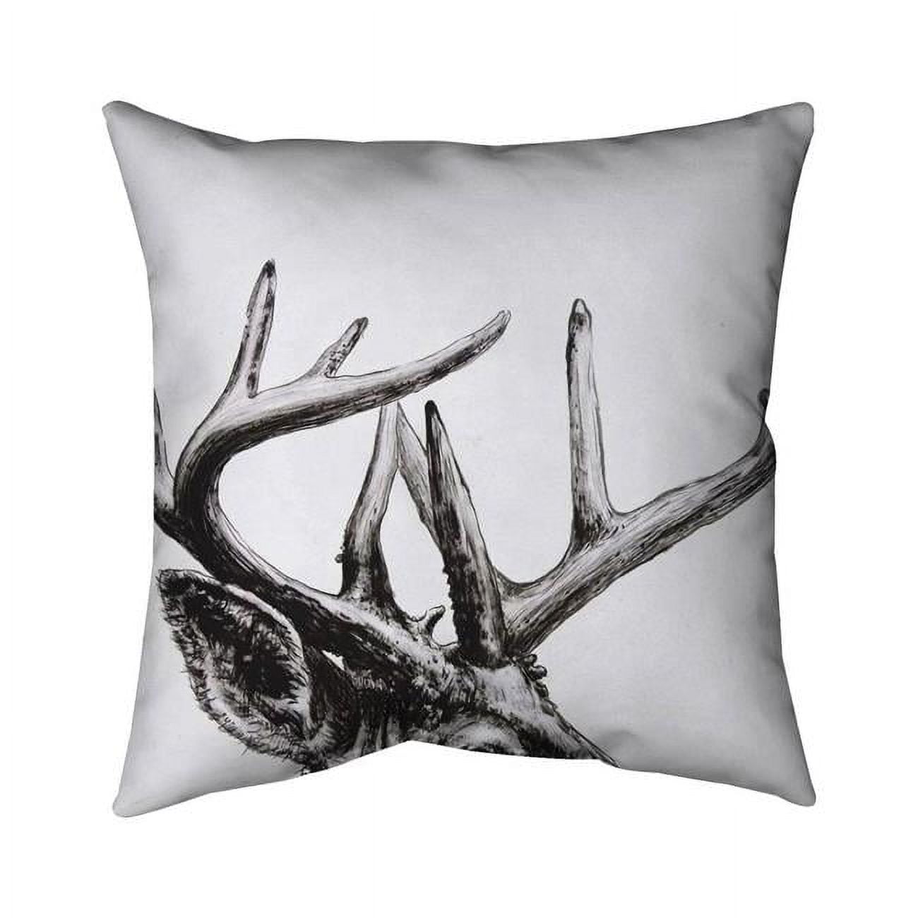 16 x 16 in. Roe Deer Plume-Double Sided Print Indoor Pillow Cover