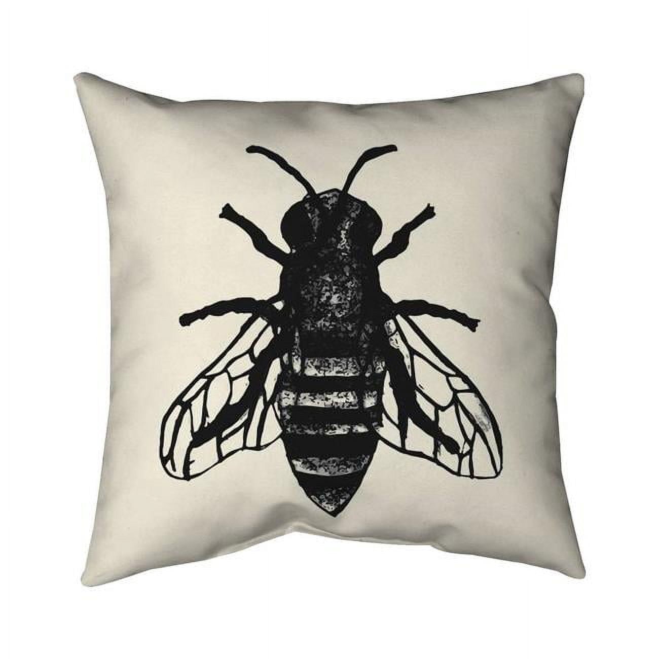 16 x 16 in. Bee-Double Sided Print Indoor Pillow Cover