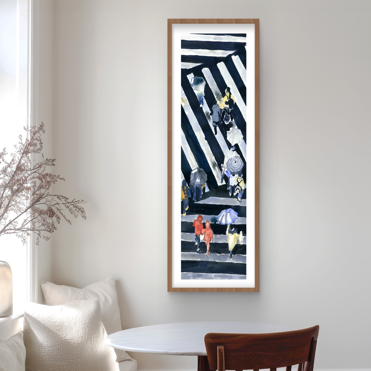 C1FM1648SZ85QG 16 x 48 in. Main Street - Man Cave Street Scenery Framed Print Decor