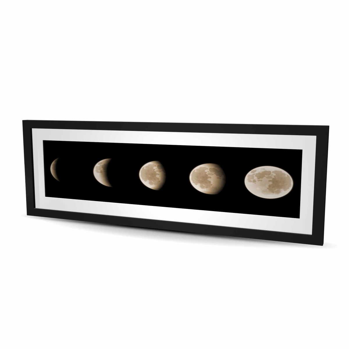C1FM1648BCDE83 16 x 48 in. Eclipse - Spiritual Framed Matted Print for Home Decor