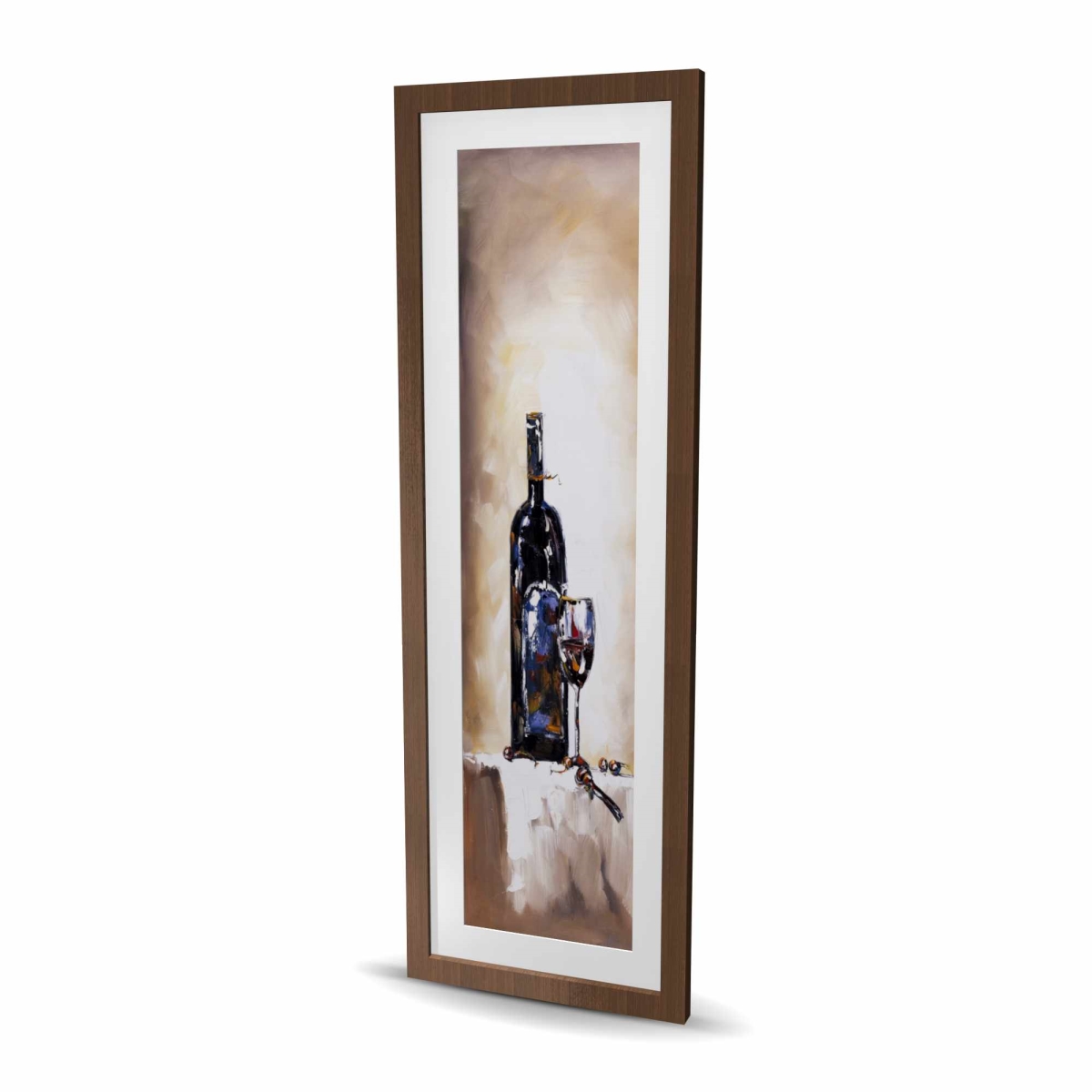 C1FM16482BNZ8D 16 x 48 in. Bottle & Glass of Red Wine - Still Life Food Print Decor