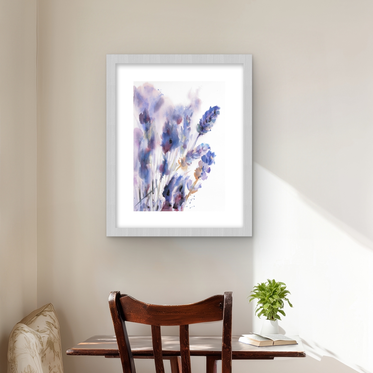 C1FM1620271OPS 16 x 20 in. Watercolor Lavender Flowers Print - Purple Bedroom Decor