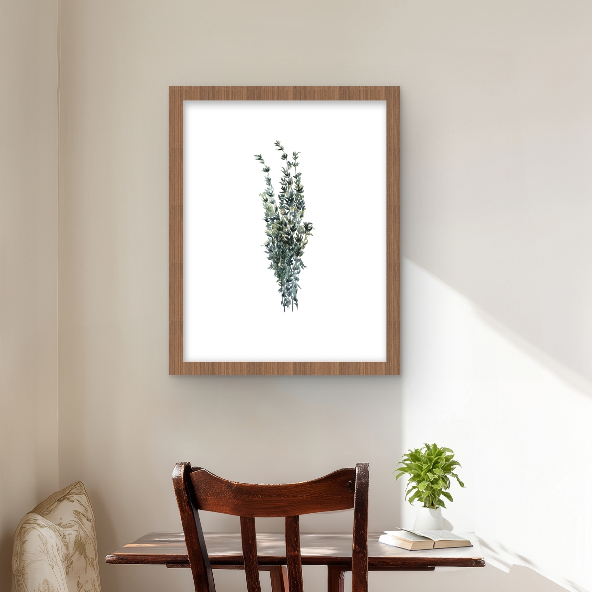 C1FM16209943A6 16 x 20 in. Thyme Leaves Bundle - Gastronomy Print for Home Decor
