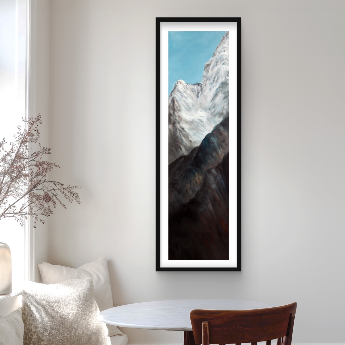 C1FM1648COQO7R 16 x 48 in. Emblematic Himalayan Peaks - Framed Matted Print for Decor