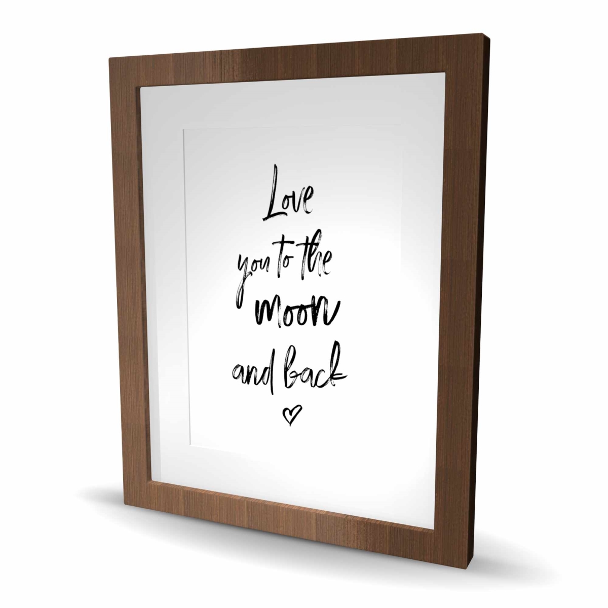 C1FM1620UEAXHY 16 x 20 in. Love You to the Moon & Back - Astronomy Framed Print