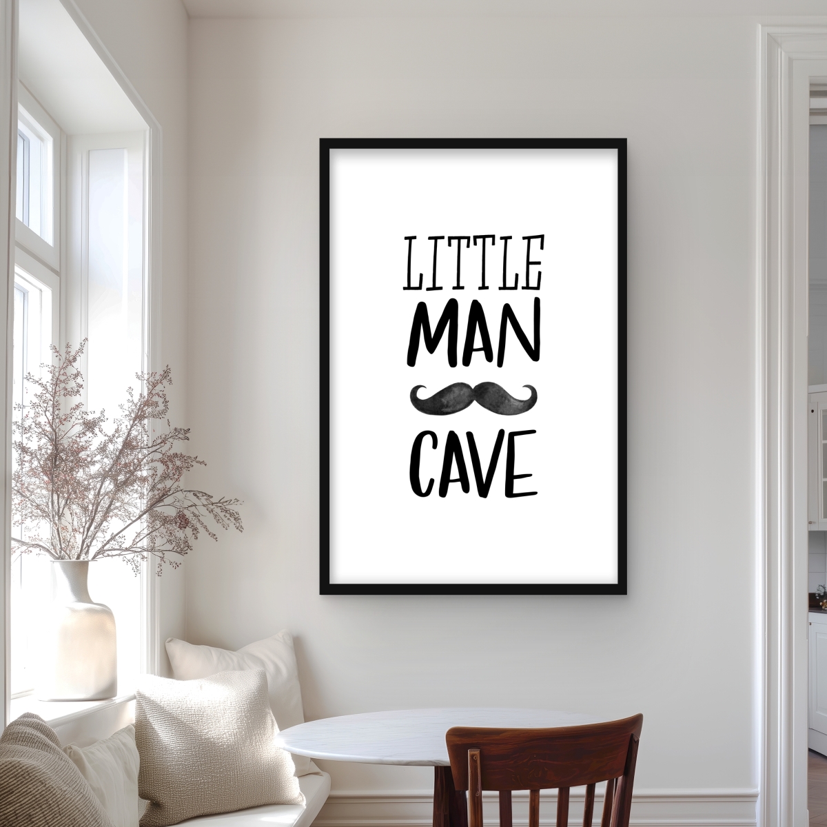 C1FM24363SZK83 24 x 36 in. Little Man Cave - Motivational Bedroom Print for Home Decor
