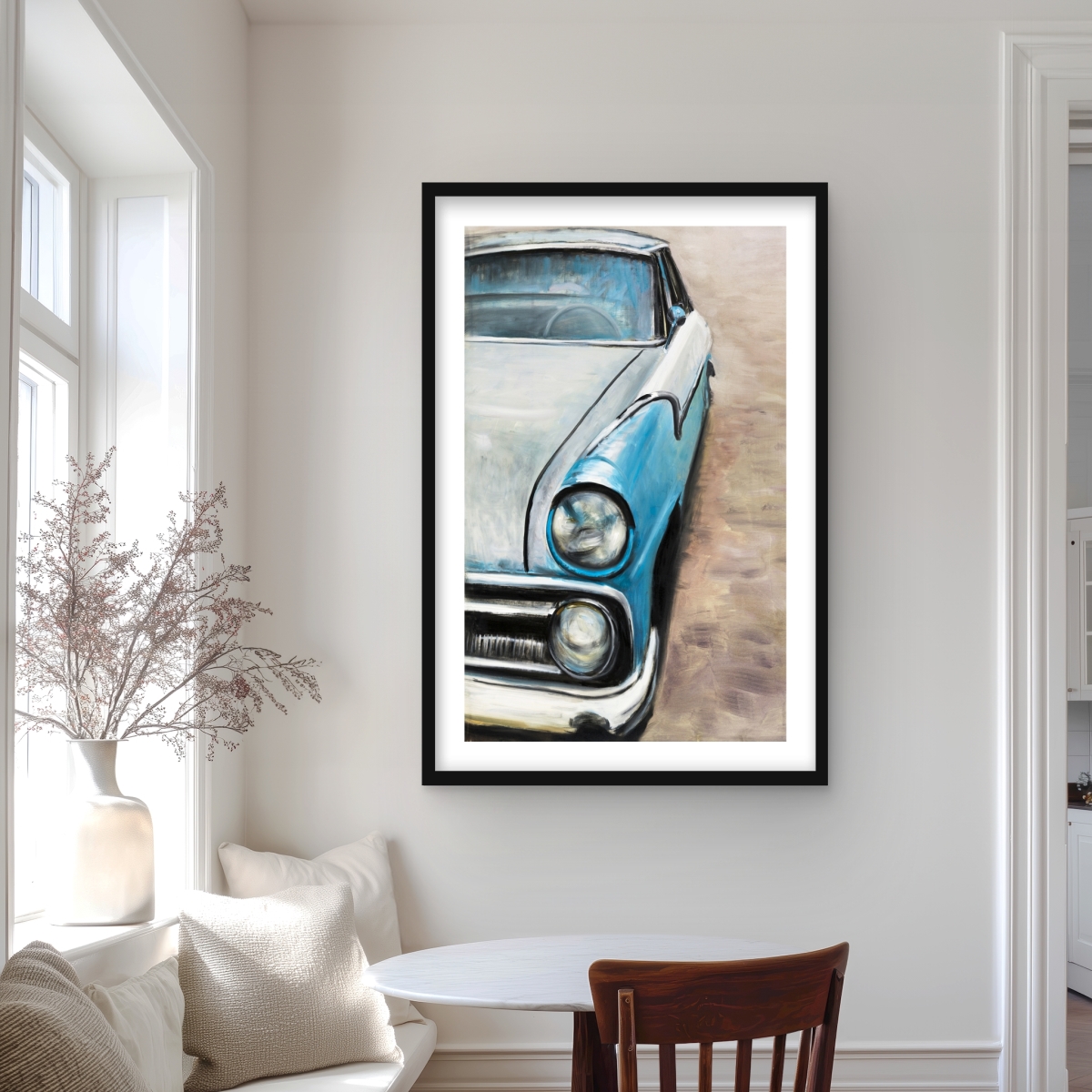 C1FM2436NAHSVN 24 x 36 in. Old Classic Car - Man Cave Transportation Framed Print Decor