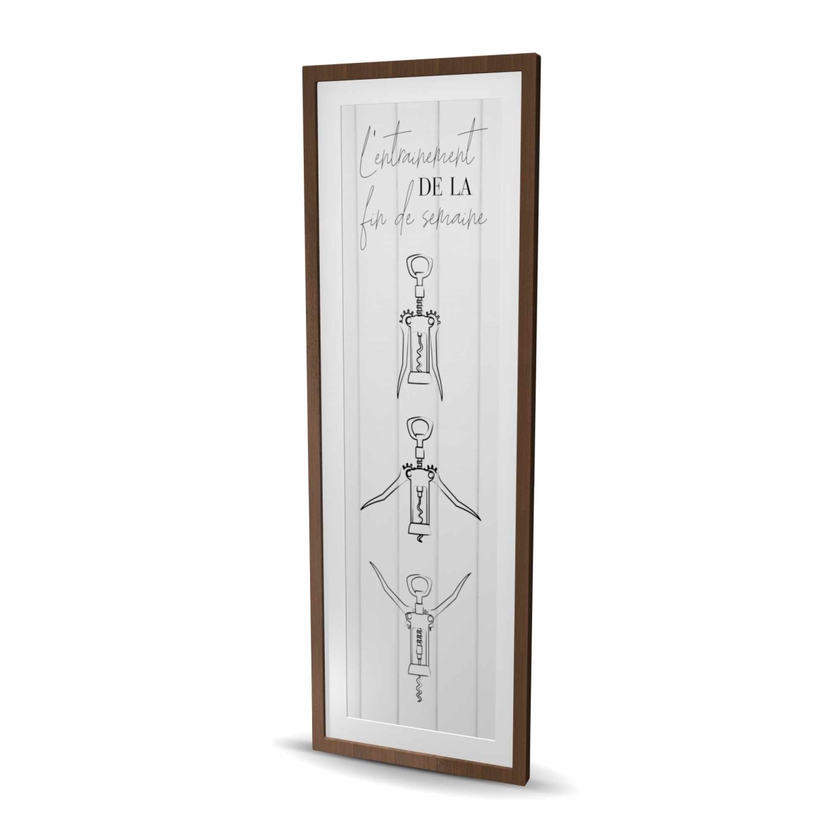 C1FM2060U4XSWY 20 x 60 in. L-Entrainement De La Fin De Semaine - Black Man Cave Print