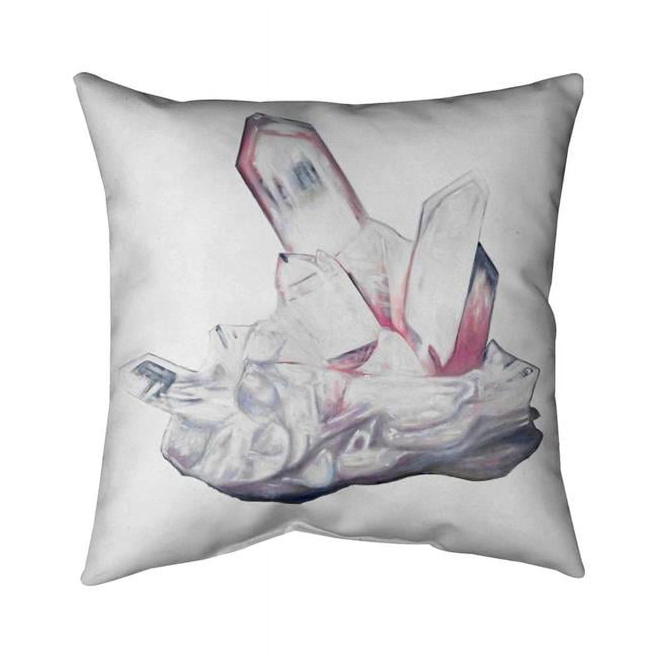 26 x 26 in. Clear Quartz Cristal-Double Sided Print Indoor Pillow