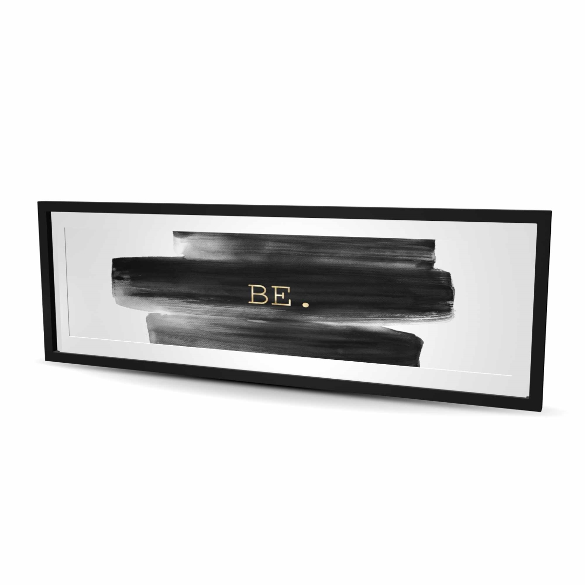 C1FM20600CBAEI 20 x 60 in. Be. Office Minimalist Framed Matted Print for Home Decor