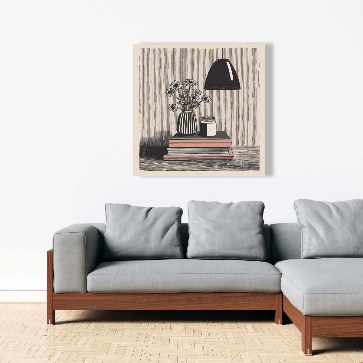C1RC3636VBWP4U 36 x 36 in. On Top - Still Life Black Canvas for Elegant Home Decor