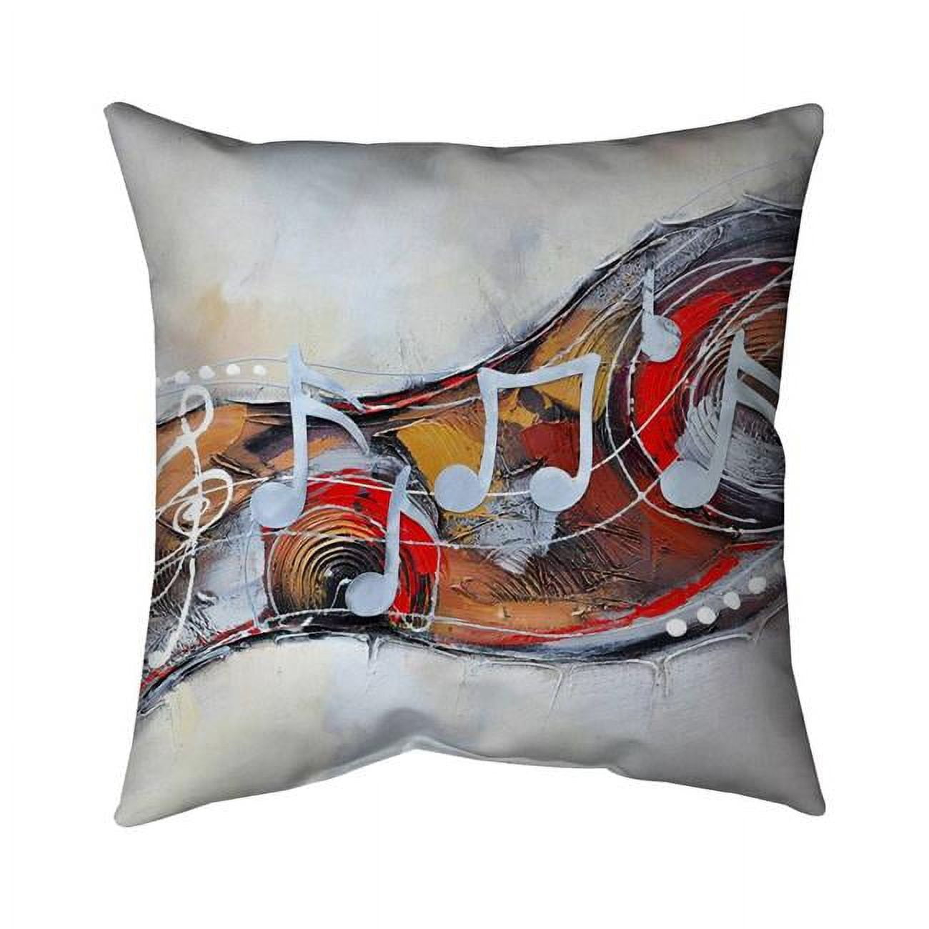 26 x 26 in. Abstract Serenade-Double Sided Print Indoor Pillow