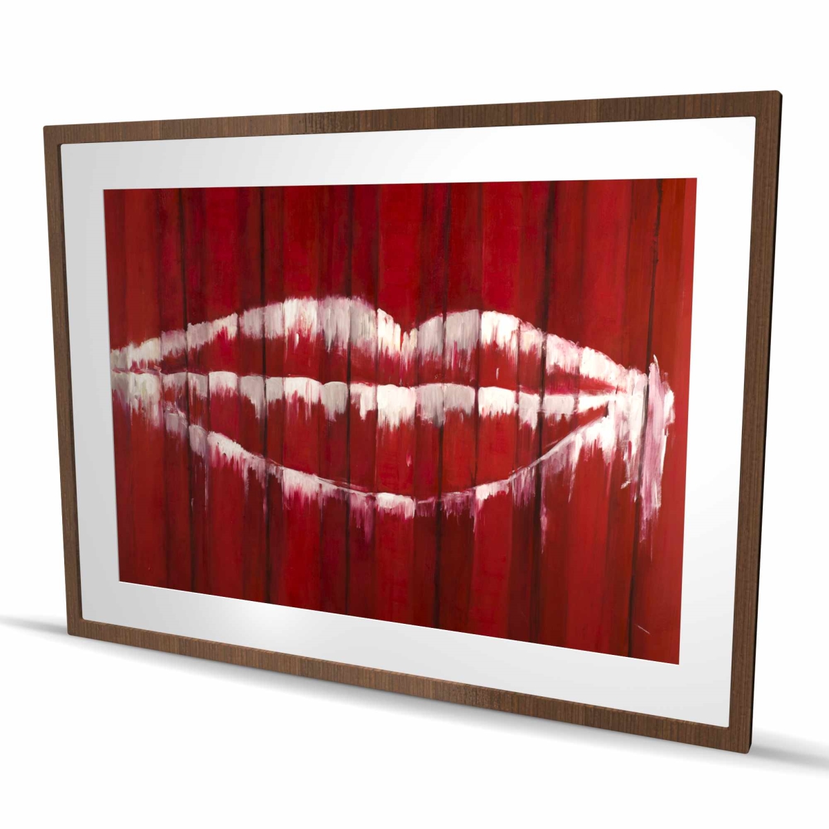 C1FM36484MKFU9 36 x 48 in. Graffiti Mouth Container Print - Framed Bedroom Decor