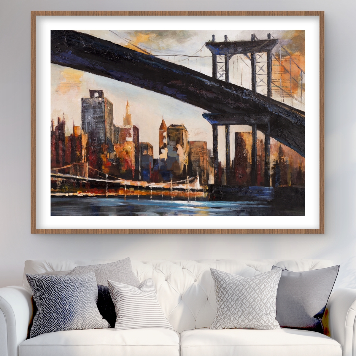 C1FM3648TH01KM 36 x 48 in. Sunset Over   York - Office Orange Framed Matted Print
