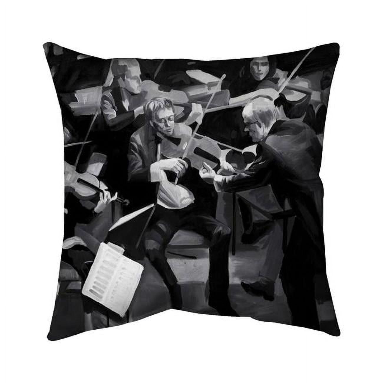 26 x 26 in. Symphony Orchestra Performing-Double Sided Print Indoor Pillow