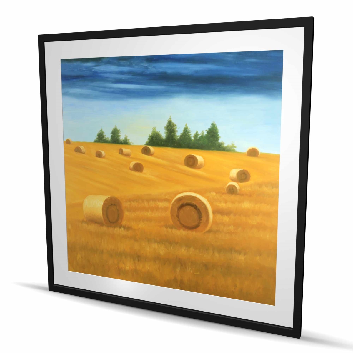 C1FM4848TAVSTS 48 x 48 in. Landscape of the Countryside - Rustic Framed Print for Home