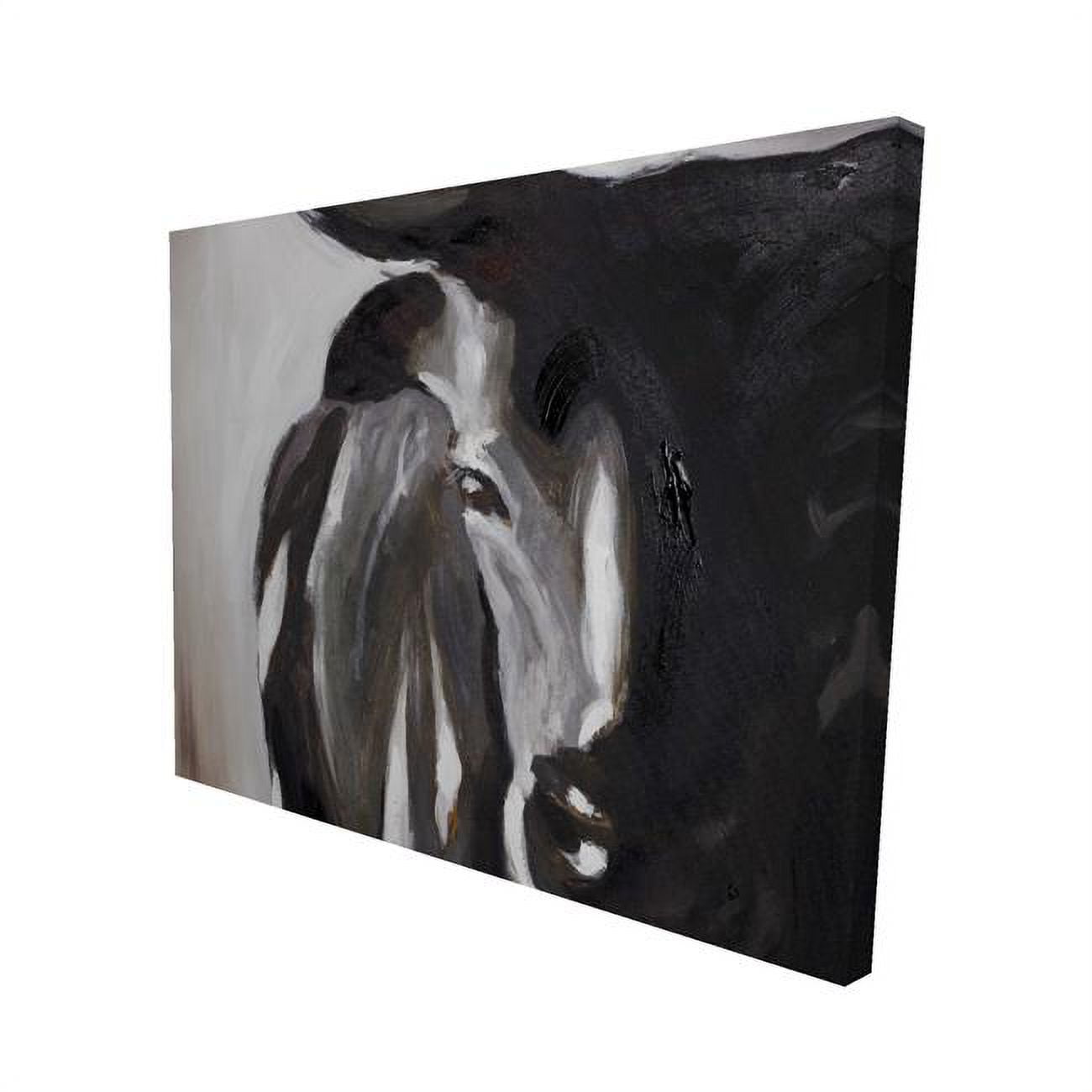 16 x 20 in. Bull Head Closeup-Print on Canvas