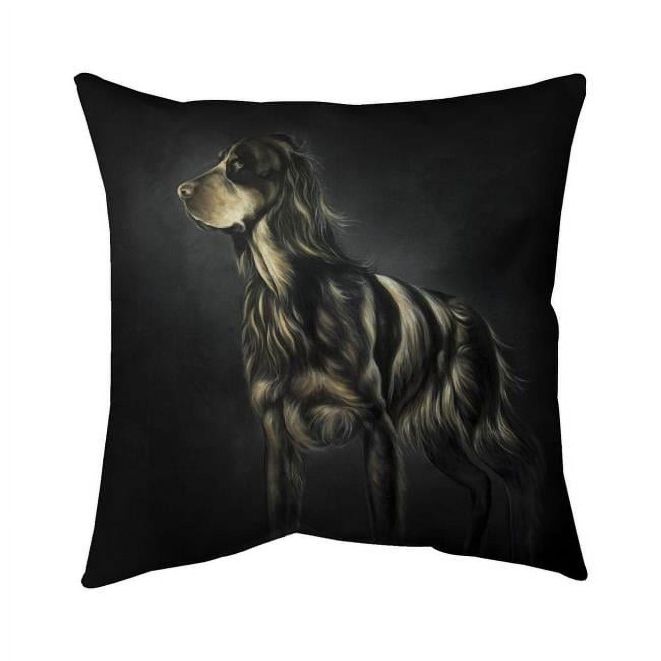 16 x 16 in. Picard Spaniel-Double Sided Print Outdoor Pillow Cover