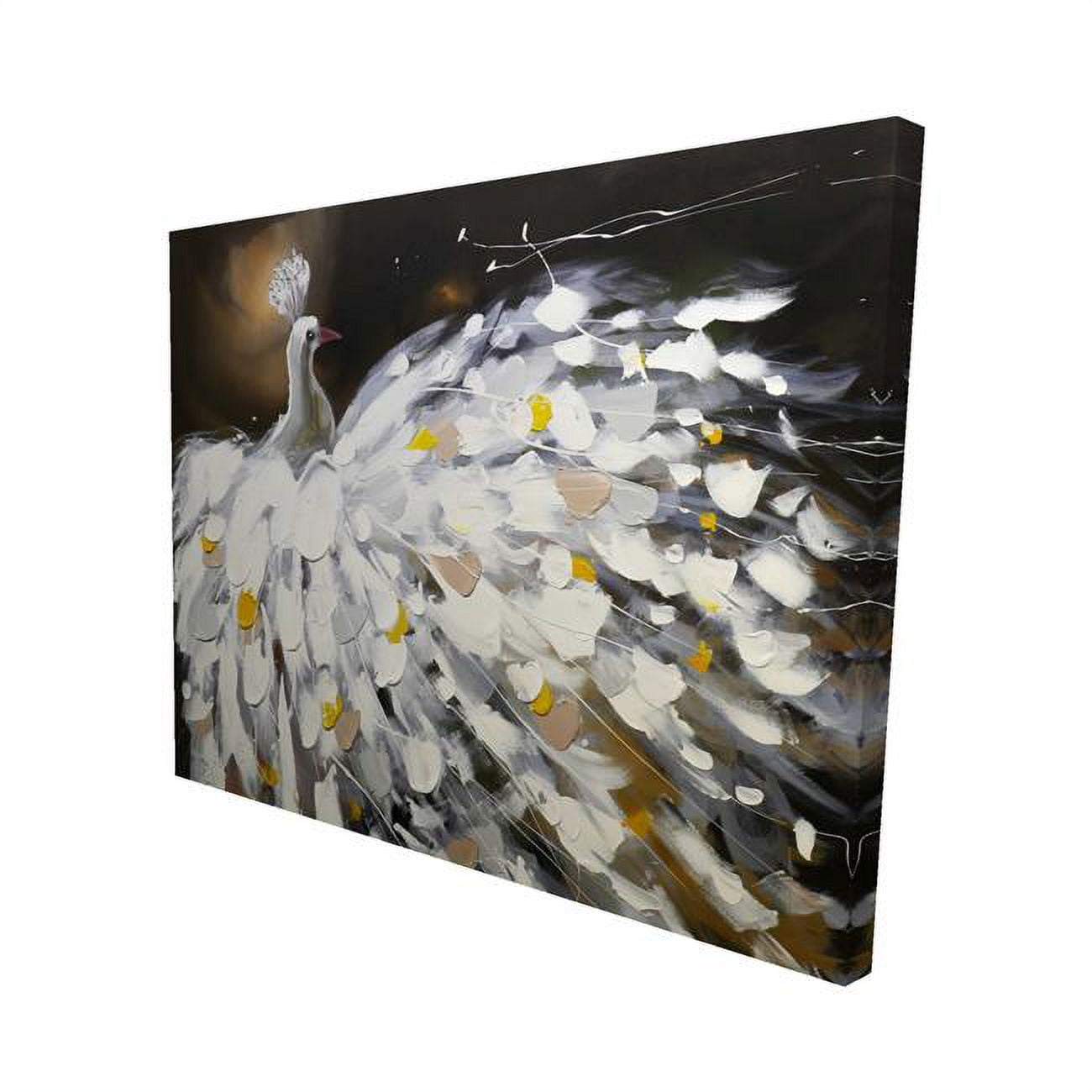 16 x 20 in. Abstract Peacock-Print on Canvas