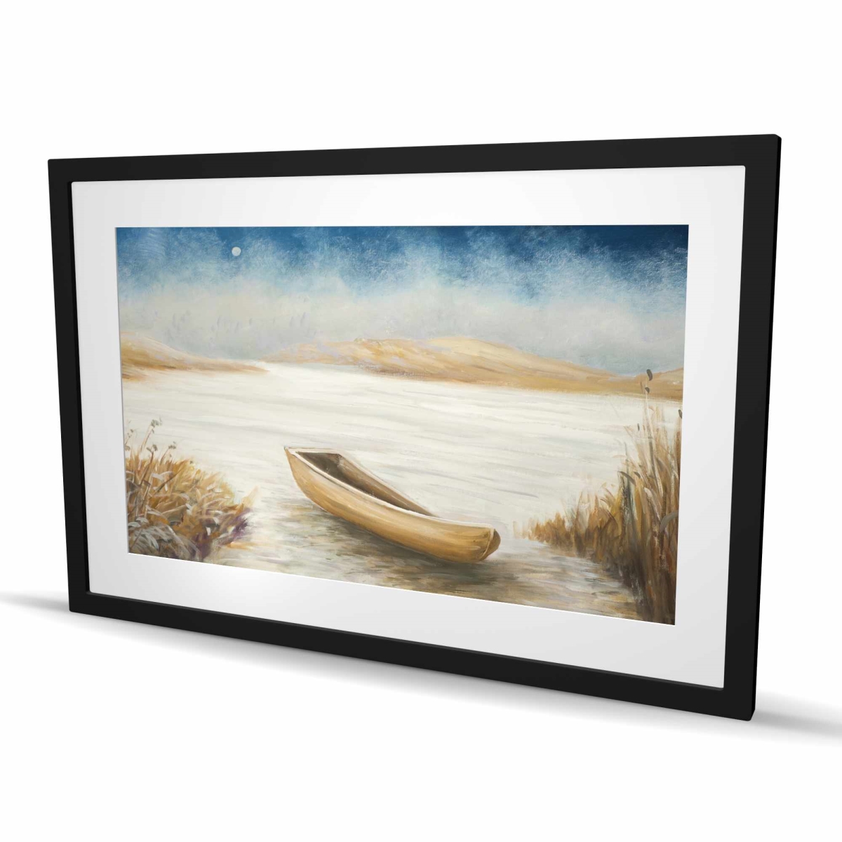 C1FM24367BFPDU 24 x 36 in. Boat in the Middle of A Swamp - Bedroom Print for Home Decor