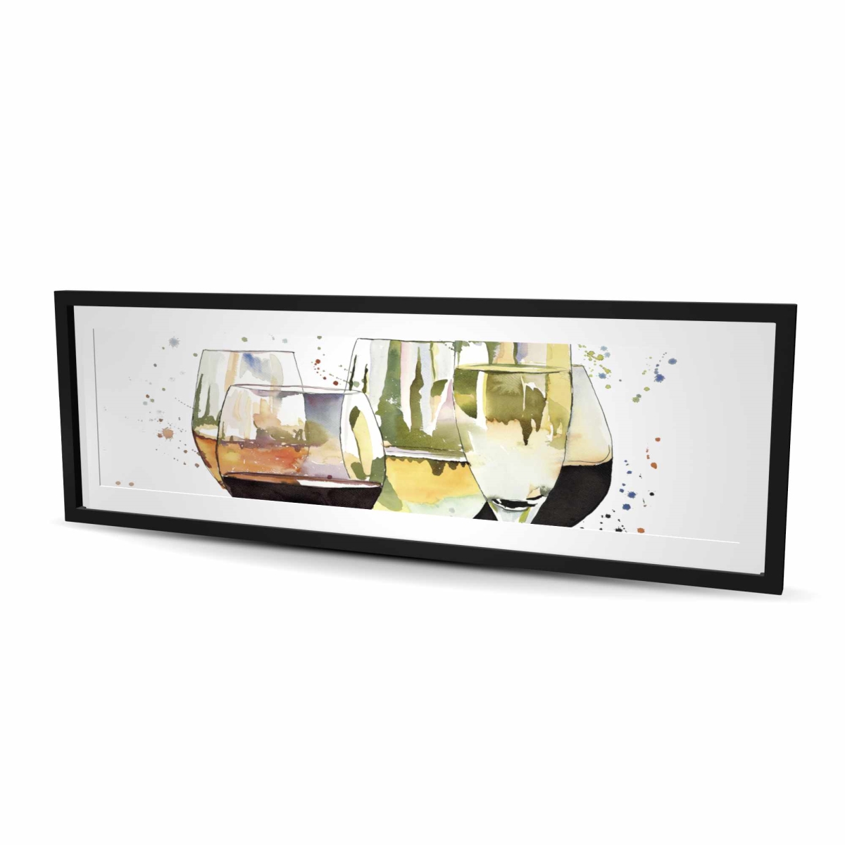 C1FM20609BSC9L 20 x 60 in. Beautiful Wine Glasses - Illustrative Kitchen Framed Print
