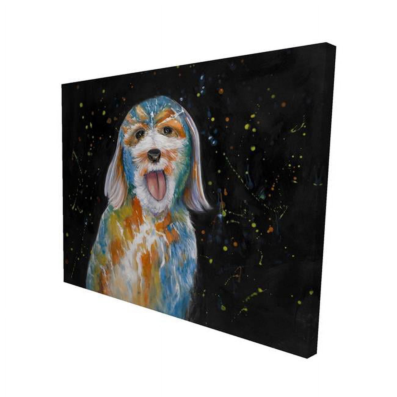 16 x 20 in. Abstract Labradoodle-Print on Canvas