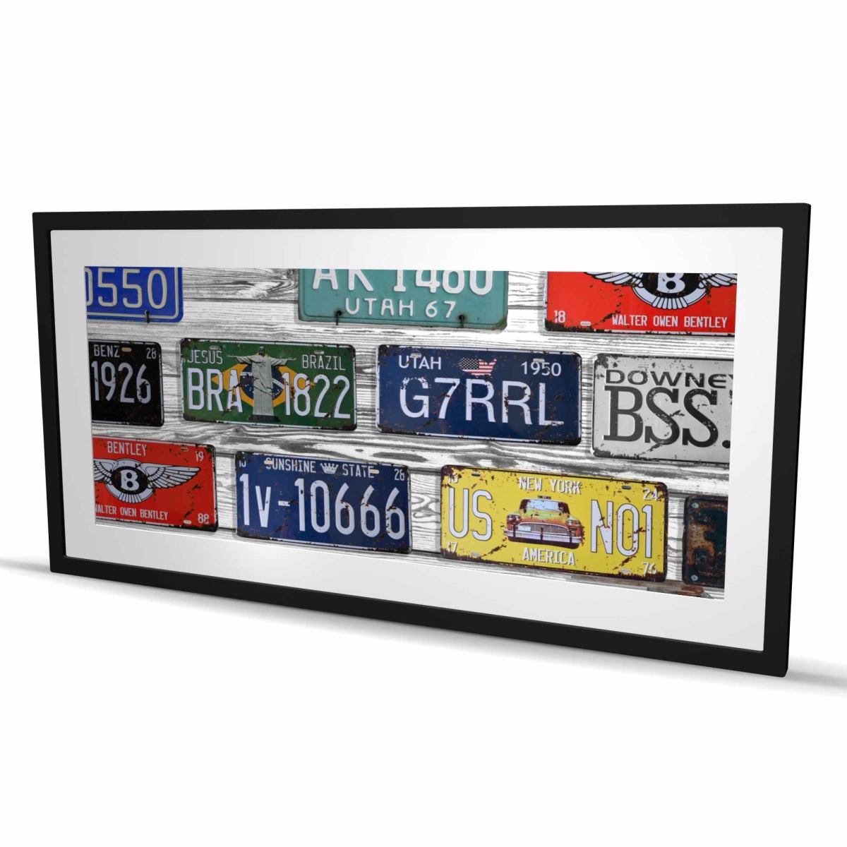 C1FM2448V5ZZ79 24 x 48 in. Number Plates - Typo & Symbols Man Cave Print - Home Decor