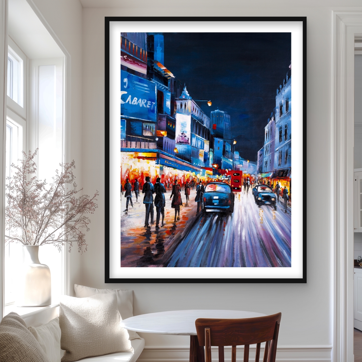 C1FM3648377204 36 x 48 in. Cabaret Evening - Framed Matted Print for Home Decor