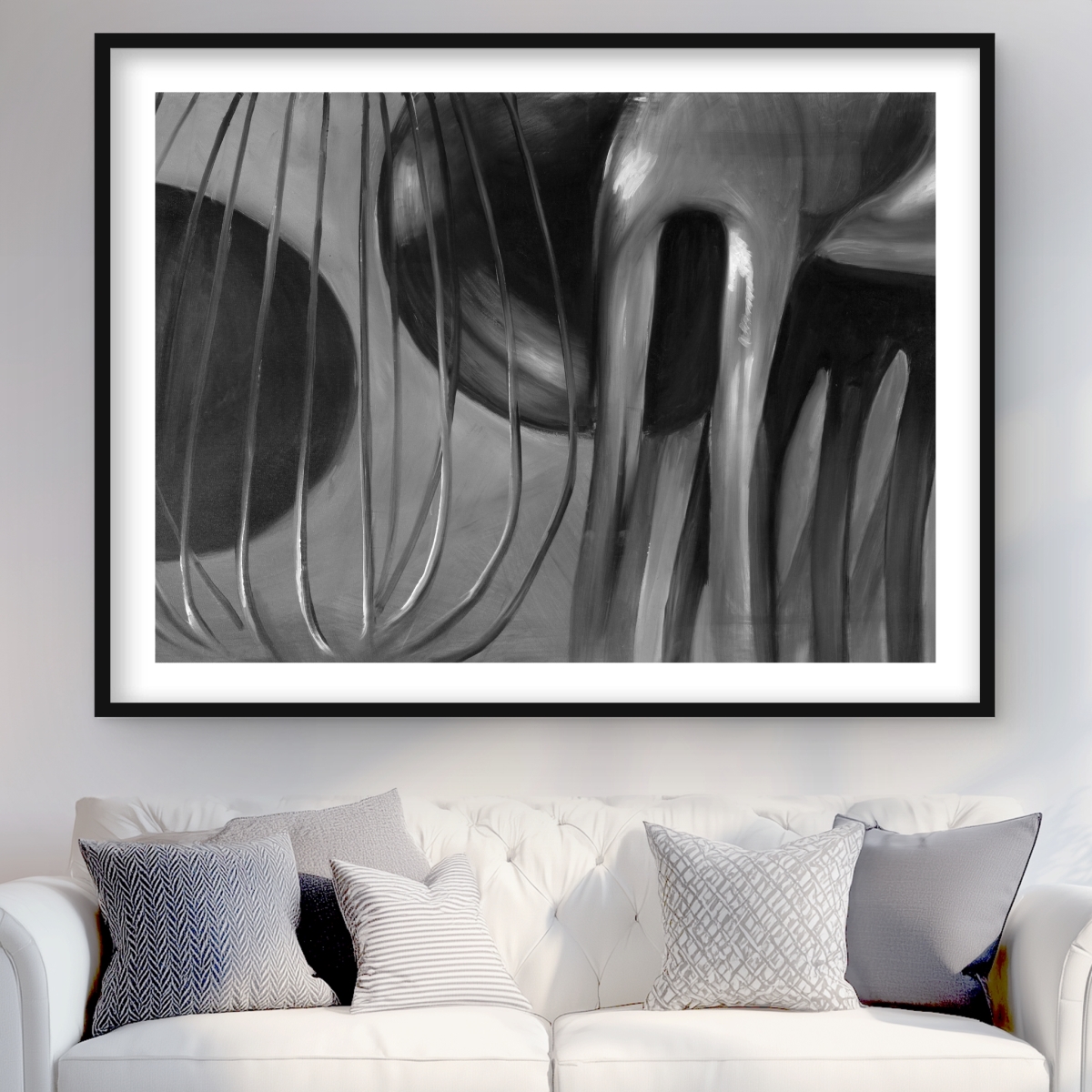 C1FM36483UU534 36 x 48 in. Kitchen Tools Framed Matted Print - Home Decor Accent