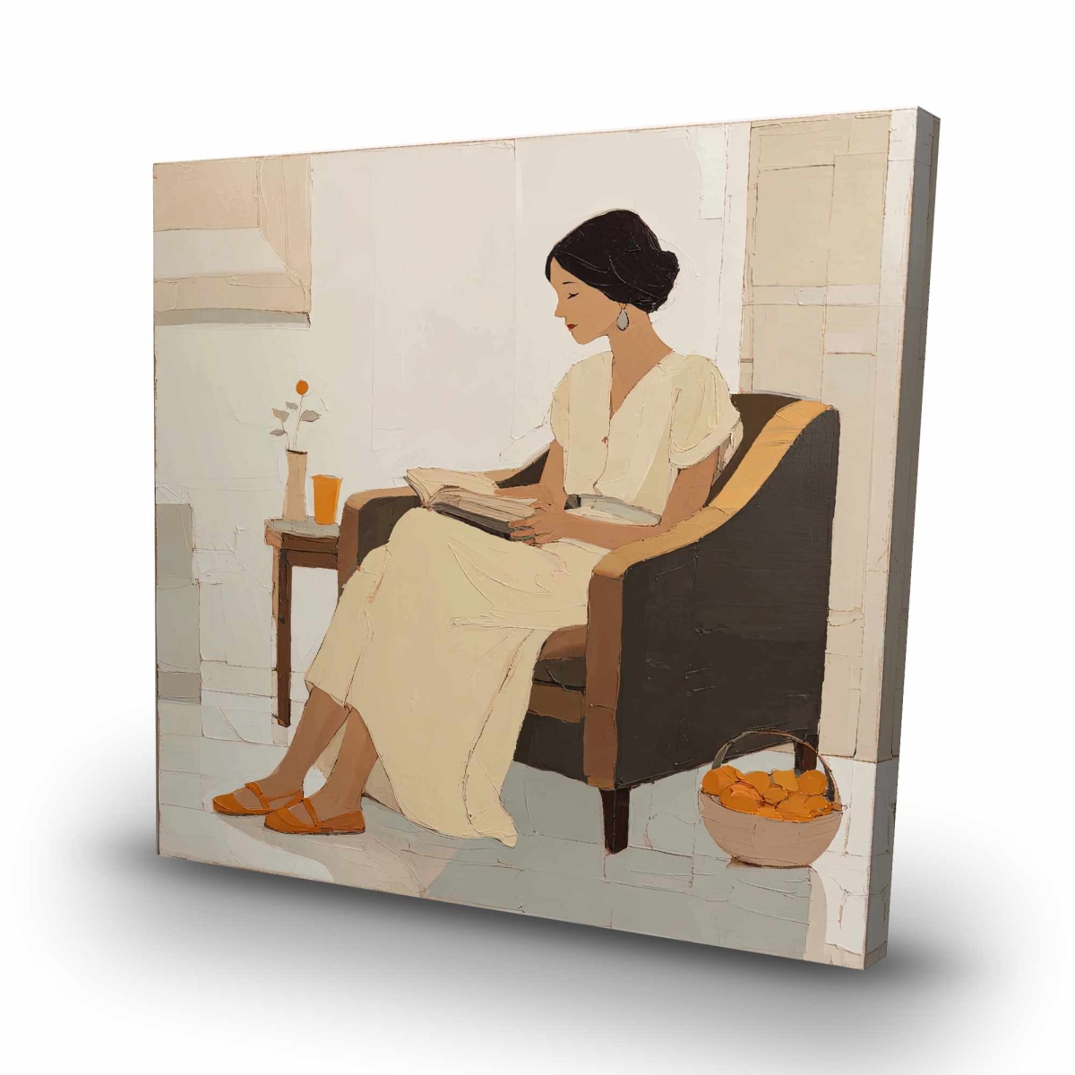 C1RC32327L5RCZ 32 x 32 in. Small Break - Figurative Beige Canvas for Home Decor