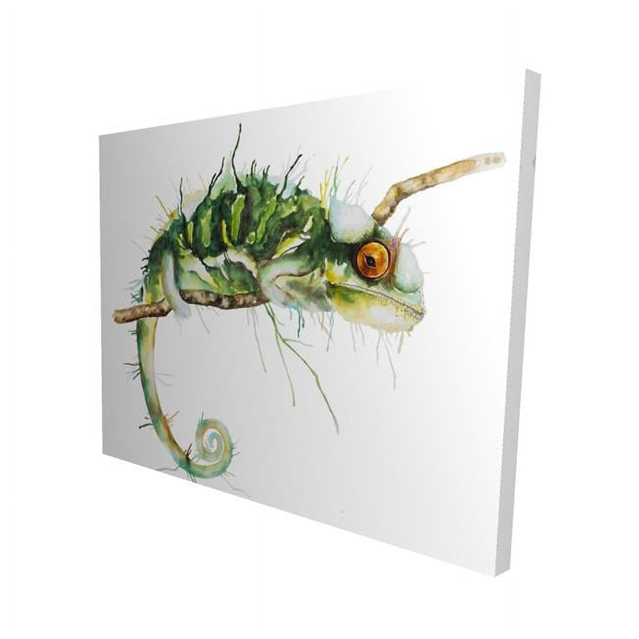 16 x 20 in. Chameleon on the Lookout-Print on Canvas