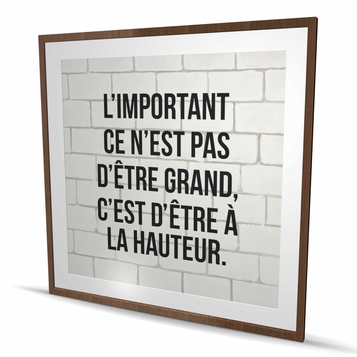 C1FM4848Z1H3JT 48 x 48 in. L-Important Ce Nest Pas Detre Grand - Office Black Print